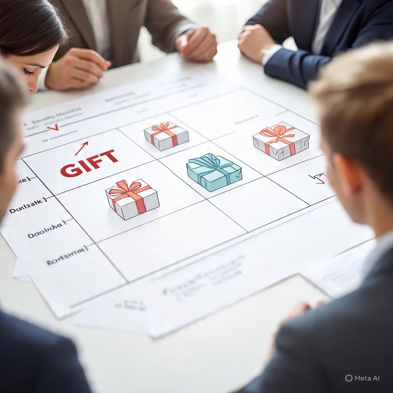 Gift MLM donation plan diagram